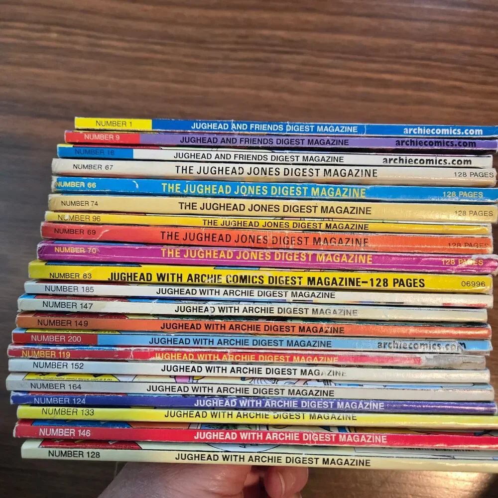 Lot of 21 Vintage Jughead & Archie Comics Digest Magazines - Numbers 1-200